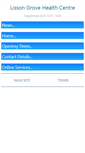 Mobile Screenshot of lissongrovehealthcentre.co.uk